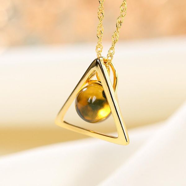 chains real 925 sterling silver gold-plated natural mexican blue amber necklace personality temperament triangle chain pendant jewelry
chains real 925 sterling silver gold-plated natural mexican blue amber necklace personality temperament triangle chain pendant jewelry