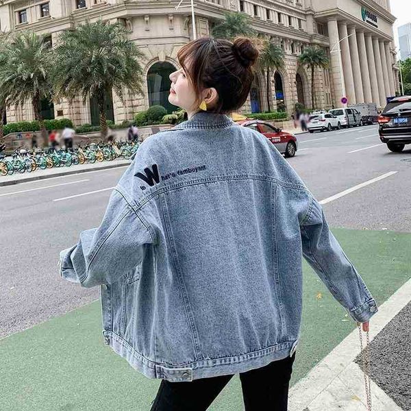 denim jacket women's 2021 spring new letter embroidery student chic short jacket, Black;brown
denim jacket women's 2021 spring new letter embroidery student chic short jacket, Black;brown