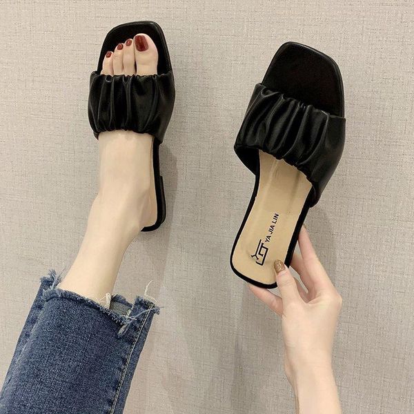 slippers summer women avocado sandals brand simple pleated flip flop casual beach square open toe shoes desinger soft outdoor, Black
slippers summer women avocado sandals brand simple pleated flip flop casual beach square open toe shoes desinger soft outdoor, Black