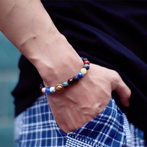 beaded, strands classic eight planets bracelet for men women natural lava lapis lazuli blue sandstone braslet chakra braclet beaded brazalet, Black
beaded, strands classic eight planets bracelet for men women natural lava lapis lazuli blue sandstone braslet chakra braclet beaded brazalet, Black