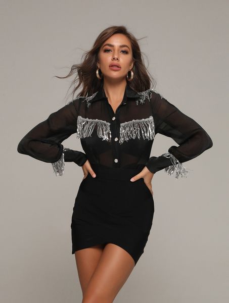 mode 2 pieces set of silver sequins tyle lantern design celebrity sleeve party bandage bodysuit and miniskirt buttock vo69, Black
mode 2 pieces set of silver sequins tyle lantern design celebrity sleeve party bandage bodysuit and miniskirt buttock vo69, Black