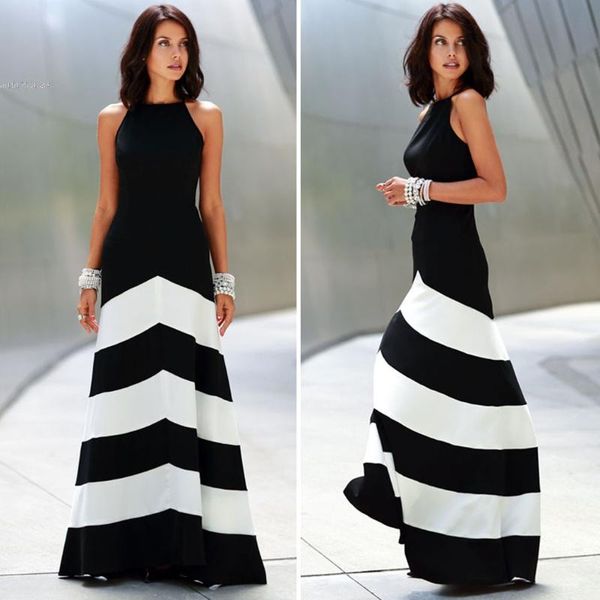 casual dresses women off shoulder backless striped maxi cocktail party dress, Black;gray
casual dresses women off shoulder backless striped maxi cocktail party dress, Black;gray