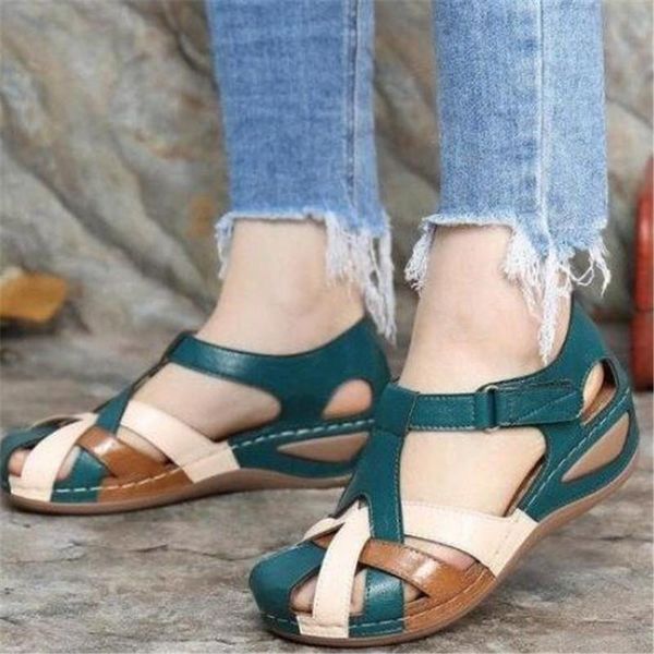 designer women's shoes 2021 summer new style retro round head wedge with women's sandals fashion casual sandals slippers, Black
designer women's shoes 2021 summer new style retro round head wedge with women's sandals fashion casual sandals slippers, Black