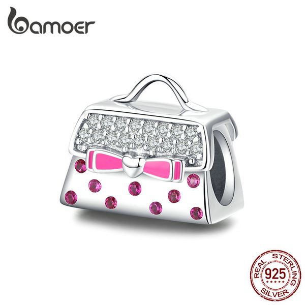 bamoer genuine 925 sterling silver enamel handbag charm for women european luxury diy jewelry charms bracelet bangle scc1391 q0531, Black
bamoer genuine 925 sterling silver enamel handbag charm for women european luxury diy jewelry charms bracelet bangle scc1391 q0531, Black