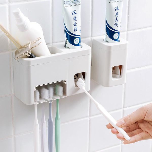 toothbrush holders toothpaste holder in bathroom adhesive wall hanging automatic extruder
toothbrush holders toothpaste holder in bathroom adhesive wall hanging automatic extruder