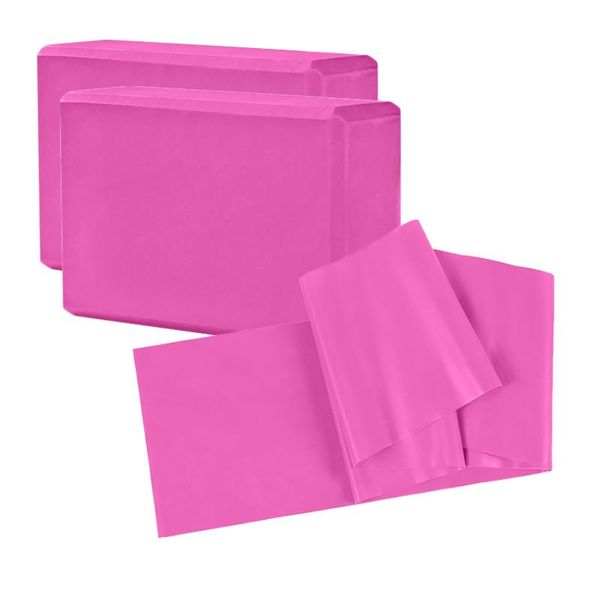 a set of 2 yoga blocks and yoga belt suitable for lovers pilates gym blocks foam brick training exercise fitness set gym
a set of 2 yoga blocks and yoga belt suitable for lovers pilates gym blocks foam brick training exercise fitness set gym