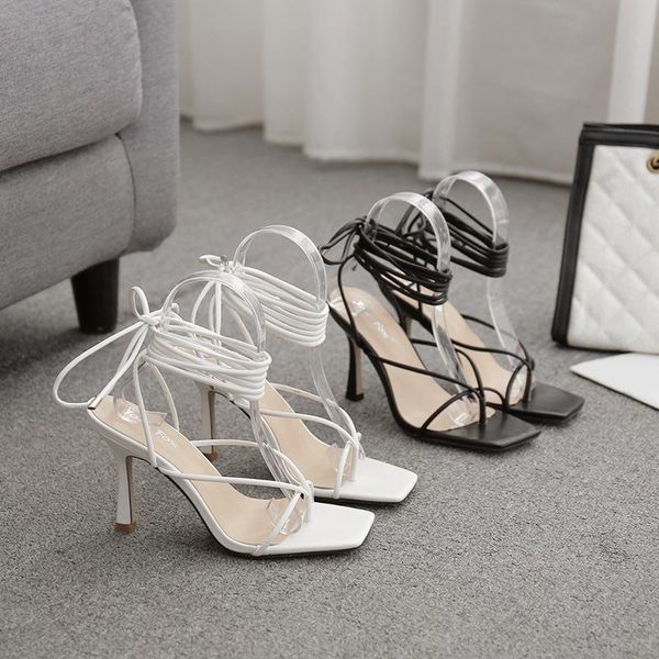 high heel sandal for women mid-calf strap large size square toe flip flops platform female shoe high-heeled big lace up open com, Black
high heel sandal for women mid-calf strap large size square toe flip flops platform female shoe high-heeled big lace up open com, Black