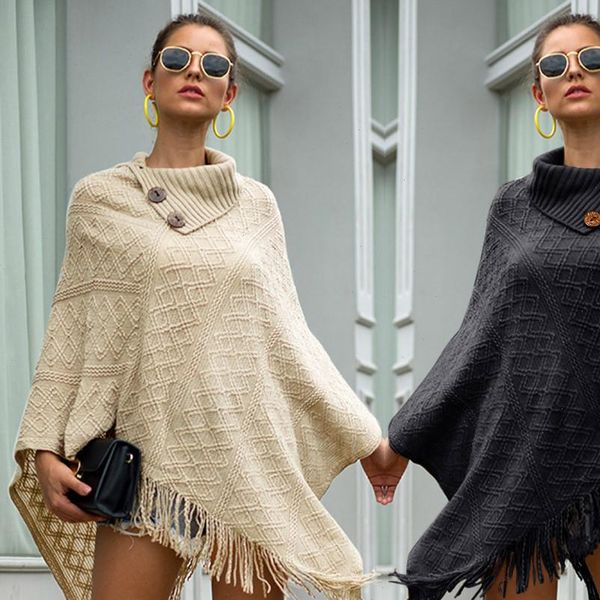 shawl plaid womens sweater women winter button half open collar pull diamond knitted cashmere poncho capes cloak coat, White;black
shawl plaid womens sweater women winter button half open collar pull diamond knitted cashmere poncho capes cloak coat, White;black