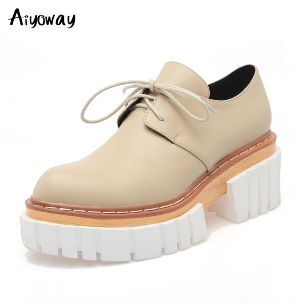 dress shoes aiyoway fashion thick-soled trend british style simple lace up casual single round toe platform chunky women black
dress shoes aiyoway fashion thick-soled trend british style simple lace up casual single round toe platform chunky women black