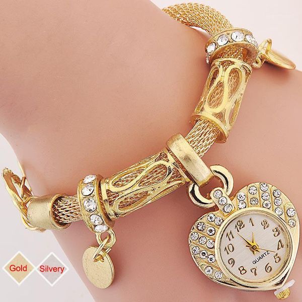 wristwatches gold silver women exquisite heart shape watch quartz wrist watches alloy bracelet wristwatch relogio gift @17@88, Slivery;brown
wristwatches gold silver women exquisite heart shape watch quartz wrist watches alloy bracelet wristwatch relogio gift @17@88, Slivery;brown