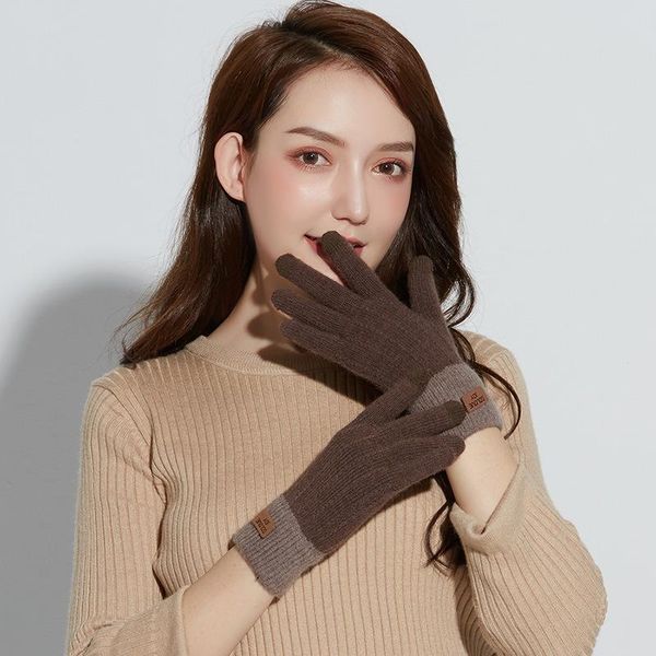 sports gloves touch screen winter women are thin comfortable and high elastic contrast warm knitted fashion, Black
sports gloves touch screen winter women are thin comfortable and high elastic contrast warm knitted fashion, Black