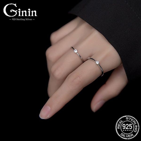 cluster rings ginin 925 sterling silver japanese style simple dazzling single zircon ring female niche korean thin gift jewelry, Golden;silver
cluster rings ginin 925 sterling silver japanese style simple dazzling single zircon ring female niche korean thin gift jewelry, Golden;silver