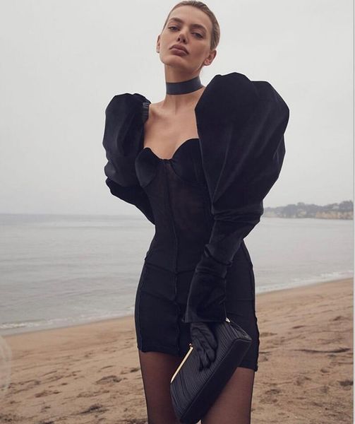 new sinly chic long sleeve black mesh women winter 2021 designer elegant evening party club vestido q6iv, Black;gray
new sinly chic long sleeve black mesh women winter 2021 designer elegant evening party club vestido q6iv, Black;gray