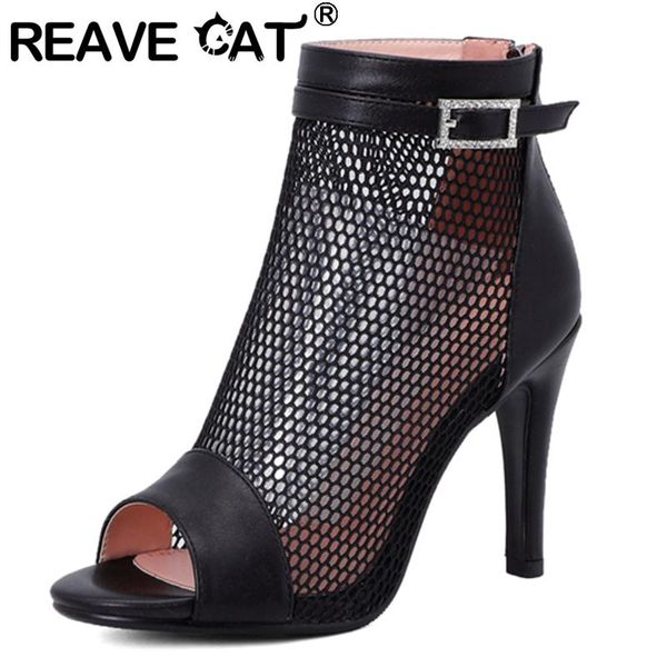 sandals reave cat 2021 women peep toe 9.5cm high block heels zip buckle breathable soft comfy stylish big size 46 a3762, Black
sandals reave cat 2021 women peep toe 9.5cm high block heels zip buckle breathable soft comfy stylish big size 46 a3762, Black