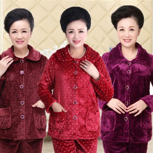 winter warm women pajamas set flannel pyjamas sets thick sleepwear warm flannel long sleeves pijama thick homewear, Black;red
winter warm women pajamas set flannel pyjamas sets thick sleepwear warm flannel long sleeves pijama thick homewear, Black;red