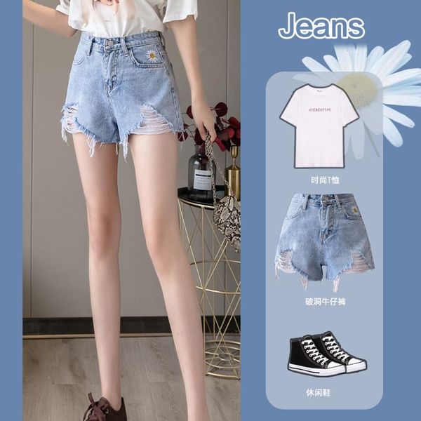 women's shorts streetwear high tail white pipe denim for women jean summer korean style loose, White;black
women's shorts streetwear high tail white pipe denim for women jean summer korean style loose, White;black