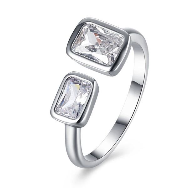 cluster rings erluer fashion silver plated cubic zircon party charm opening cuff luxury delicate women's square crystal classic jewelry, Golden;silver
cluster rings erluer fashion silver plated cubic zircon party charm opening cuff luxury delicate women's square crystal classic jewelry, Golden;silver
