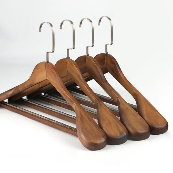 40# high-grade hanger wide shoulder wooden coat clothes shirts hanger groove heavy duty strong suit home organizers tools
40# high-grade hanger wide shoulder wooden coat clothes shirts hanger groove heavy duty strong suit home organizers tools