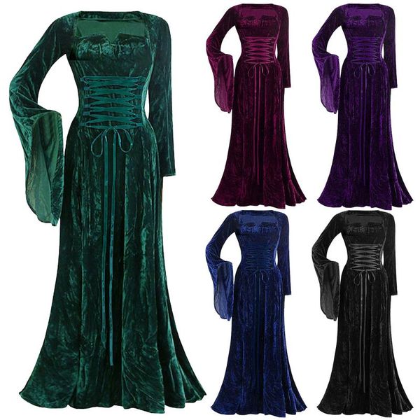 casual dresses women's long dress vintage sleeve floor length elegant elven evening with flared sleeves vestidos, Black;gray
casual dresses women's long dress vintage sleeve floor length elegant elven evening with flared sleeves vestidos, Black;gray
