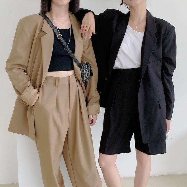 autumn korean style women two piece set outfits coat and pants long sleeve single breated coat and high waist wide leg pants, Gray
autumn korean style women two piece set outfits coat and pants long sleeve single breated coat and high waist wide leg pants, Gray