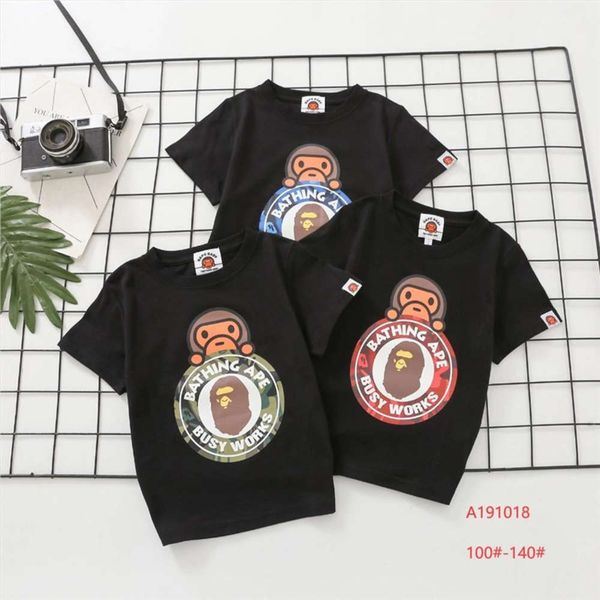 fashion brand children's spring and summer korean cartoon round neck cotton boys' thin sweat absorbing t-shirt, Blue
fashion brand children's spring and summer korean cartoon round neck cotton boys' thin sweat absorbing t-shirt, Blue