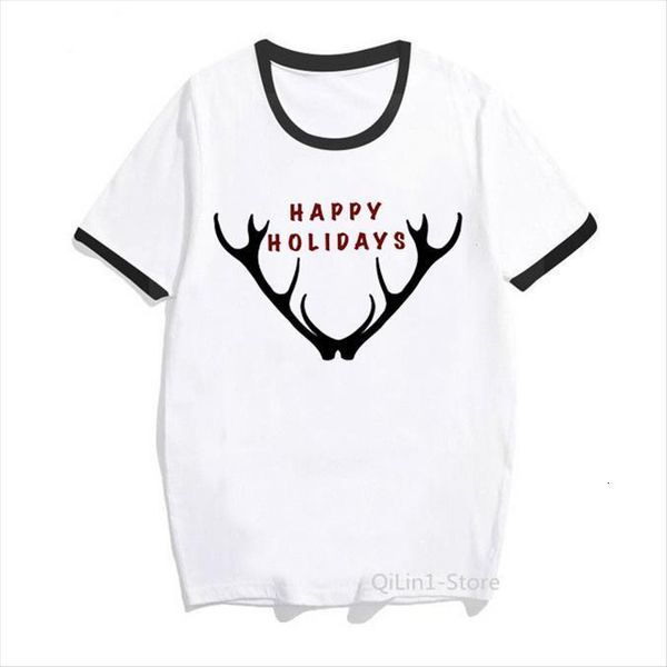 fashion horn deer antlers holiday women t shirts cute summer christmas female woman xmas tee, White
fashion horn deer antlers holiday women t shirts cute summer christmas female woman xmas tee, White