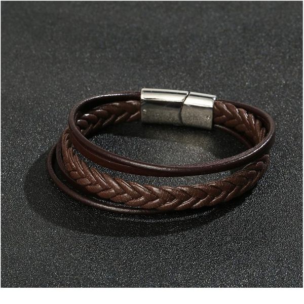 trendy genuine leather bracelet men multilayer braided rope magnet clasp bracelets men armband homme jllynh
trendy genuine leather bracelet men multilayer braided rope magnet clasp bracelets men armband homme jllynh
