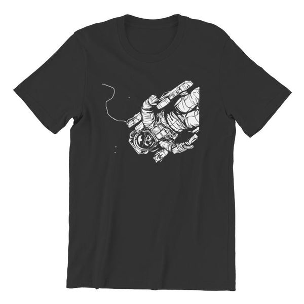 men's t-shirts lost astronaut print 100% cotton fashion games hip-hop mens clothes 33313, White;black