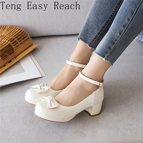 dress shoes white wedding heels pink block chunky high heel lolita female princess bow knot ankle buckle summer women pumps 41 42 43, Black
dress shoes white wedding heels pink block chunky high heel lolita female princess bow knot ankle buckle summer women pumps 41 42 43, Black