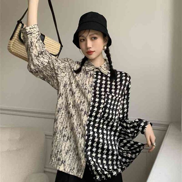 women's two piece pants harajuku patchwork shirt designer button up collared long sleeve plaid fashion japanese streetwear clo, White
women's two piece pants harajuku patchwork shirt designer button up collared long sleeve plaid fashion japanese streetwear clo, White