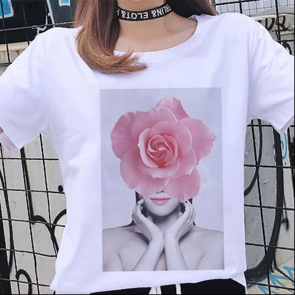 fashion beauty flower printing t shirt summer harajuku plus size womens t shirt casual short sleeved o neck female tshirt, White
fashion beauty flower printing t shirt summer harajuku plus size womens t shirt casual short sleeved o neck female tshirt, White