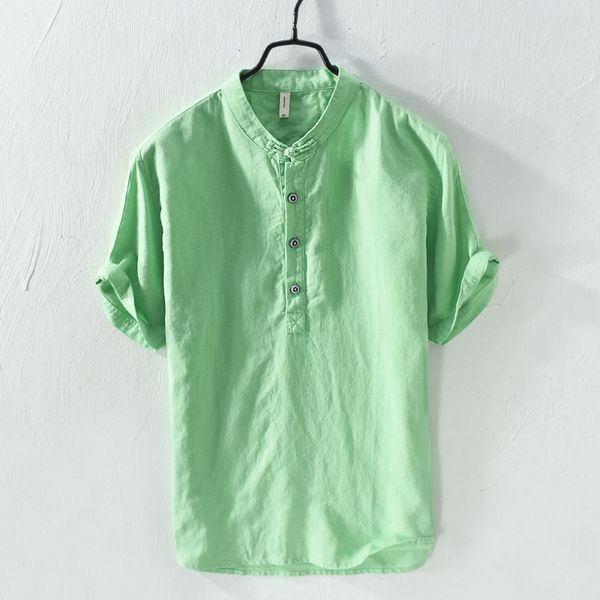 2021 new cotton and linen brand shirt summer green t-shirt for men stand collar breathable t shirts male solid tshirt mens camiseta i5lk, White
2021 new cotton and linen brand shirt summer green t-shirt for men stand collar breathable t shirts male solid tshirt mens camiseta i5lk, White