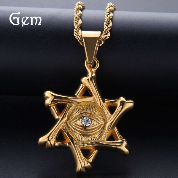 new personalized men's and women's trend stainless steel david star pendant diamond eye pendant gummy jewelry, Silver
new personalized men's and women's trend stainless steel david star pendant diamond eye pendant gummy jewelry, Silver