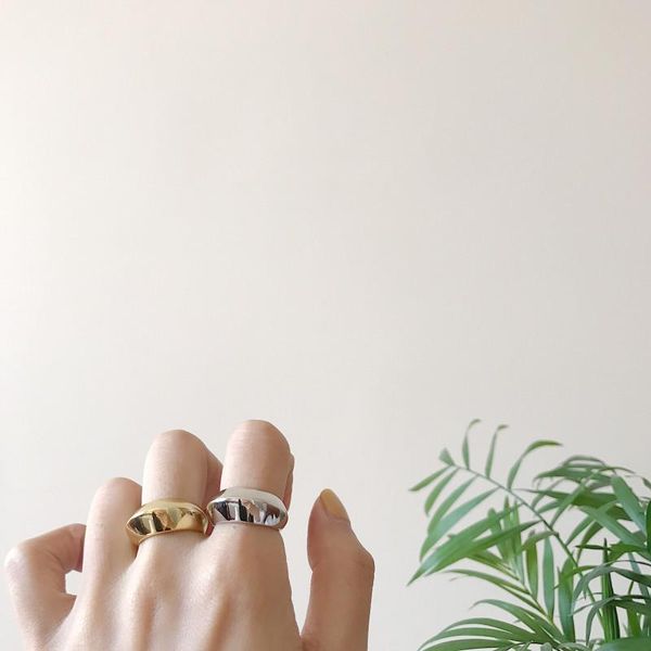 cluster rings 1pc authentic s925 sterling silver jewelry concave arc morocco band adjust tlj1065, Golden;silver
cluster rings 1pc authentic s925 sterling silver jewelry concave arc morocco band adjust tlj1065, Golden;silver