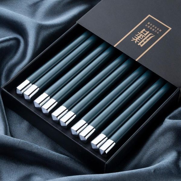 chopsticks 5 pairs of korean non-slip sticks grade alloy clips sushi pot reusable tableware gifts
chopsticks 5 pairs of korean non-slip sticks grade alloy clips sushi pot reusable tableware gifts
