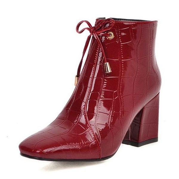 boots fanyuan 2021 size 32-48 pu leather ankle office ladies bowtie zipper square heels shoes women high heel winter, Black
boots fanyuan 2021 size 32-48 pu leather ankle office ladies bowtie zipper square heels shoes women high heel winter, Black