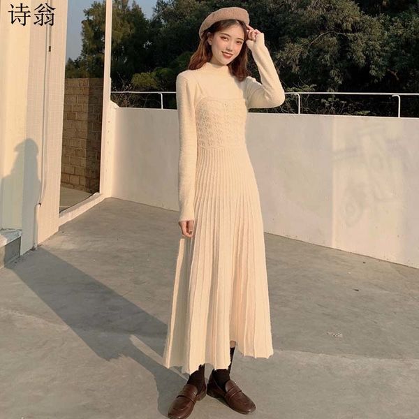 elegant ladies two knitted-out garments woman sweater dress fine 2021 winter long sleeves 2nvo, Black;gray
elegant ladies two knitted-out garments woman sweater dress fine 2021 winter long sleeves 2nvo, Black;gray