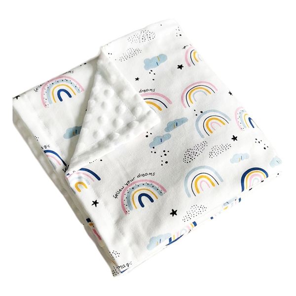 baby cotton super soft blanket rainbow 3d dot toddler swaddle 100x75cm 220209
baby cotton super soft blanket rainbow 3d dot toddler swaddle 100x75cm 220209