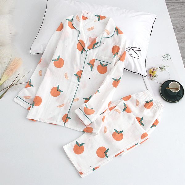 2021 japanese spring and autumn new ladies pajamas cotton cute orange long-sleeved trousers home service suit women pajama set qcov, Black;brown
2021 japanese spring and autumn new ladies pajamas cotton cute orange long-sleeved trousers home service suit women pajama set qcov, Black;brown