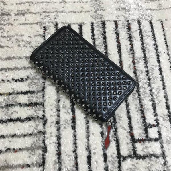 women and men long bags style wallets panelled spiked clutch bags patent real leather rivets bag clutches long purses with spikes wallets, Red;black
women and men long bags style wallets panelled spiked clutch bags patent real leather rivets bag clutches long purses with spikes wallets, Red;black