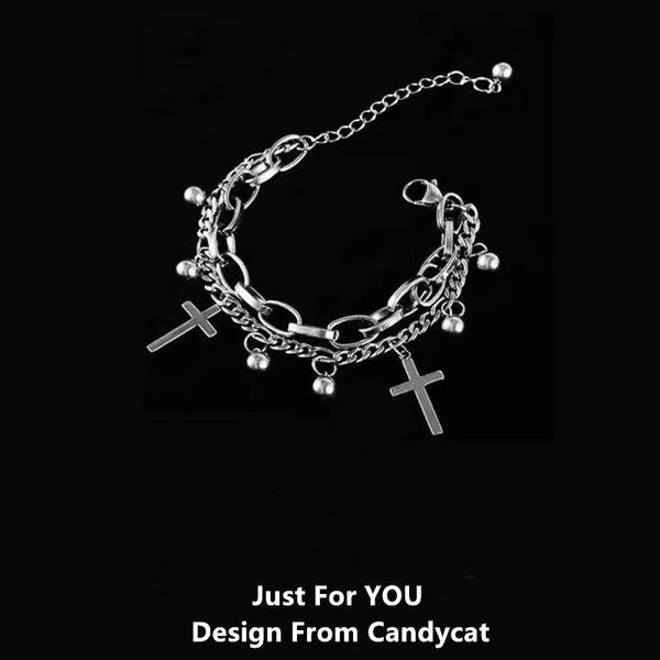 link, chain cross bracelet girlfriends couple two-person friendship three-person jewelry men and women personality student, Black
link, chain cross bracelet girlfriends couple two-person friendship three-person jewelry men and women personality student, Black
