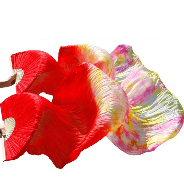 stage wear 100% silk mixed colors performance dance fans red+multicolor props 180x90cm women belly dancing fan veils (2 pieces), Black;red
stage wear 100% silk mixed colors performance dance fans red+multicolor props 180x90cm women belly dancing fan veils (2 pieces), Black;red