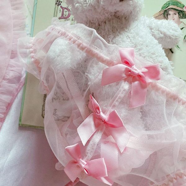 underwear women lingerie cute bow thong panties loli underpants women's transparent panties white pink see through briefs, Black;pink
underwear women lingerie cute bow thong panties loli underpants women's transparent panties white pink see through briefs, Black;pink