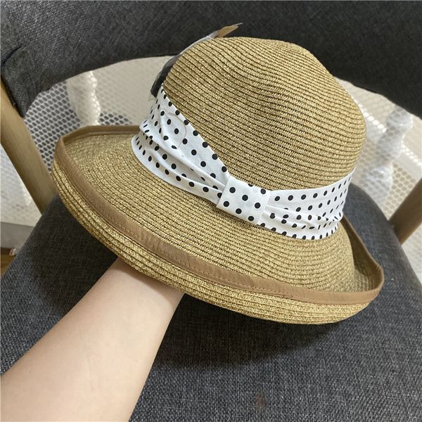 encrypted wave point uv sunscreen curled straw summer female bow sweet and lovely wrapped fisherman's hat, Yellow
encrypted wave point uv sunscreen curled straw summer female bow sweet and lovely wrapped fisherman's hat, Yellow