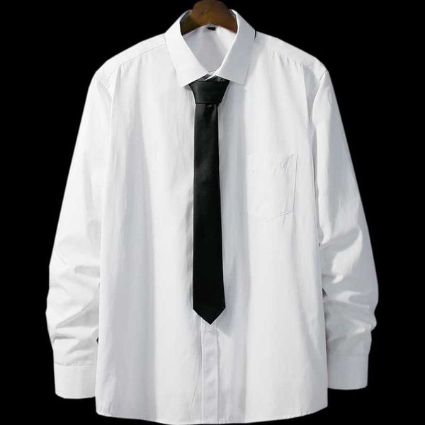 men's casual shirts long sleeve korean white hong kong style loose fashion brand shirt youth class uniform, White;black
men's casual shirts long sleeve korean white hong kong style loose fashion brand shirt youth class uniform, White;black