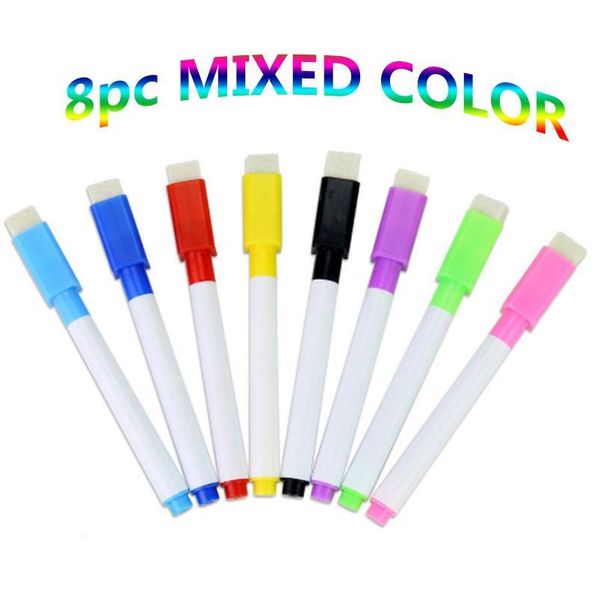 8pc/lot magnetic colorful whiteboard pen black white board markers built in eraser school supply children's graffiti dra jllilq
8pc/lot magnetic colorful whiteboard pen black white board markers built in eraser school supply children's graffiti dra jllilq