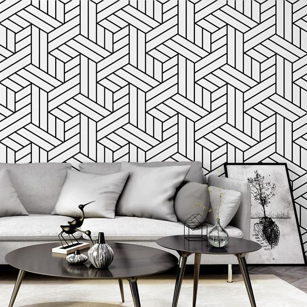 wallpapers black and white plaid geometric bedroom living room modern minimalist fashion papel de parede nordic wall paper
wallpapers black and white plaid geometric bedroom living room modern minimalist fashion papel de parede nordic wall paper