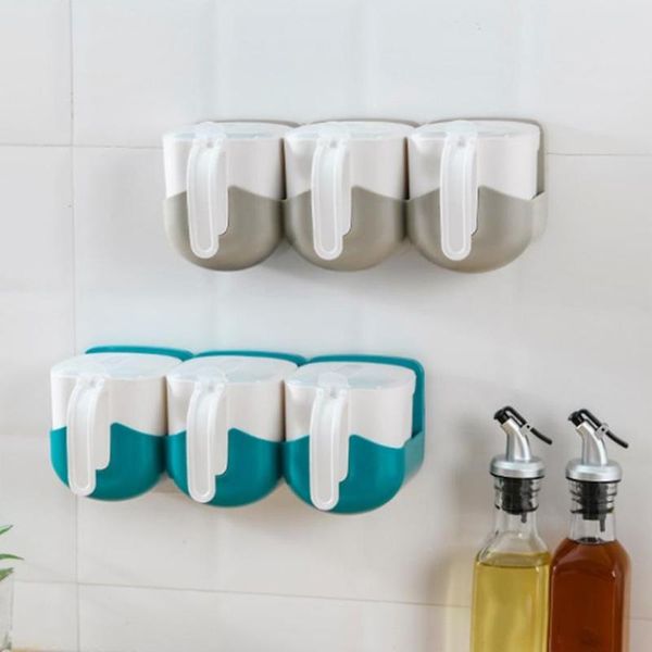 storage bottles & jars creative format multi-purpose seasoning box with lid kitchen supplies plastic household wall-mounted salt shaker
storage bottles & jars creative format multi-purpose seasoning box with lid kitchen supplies plastic household wall-mounted salt shaker
