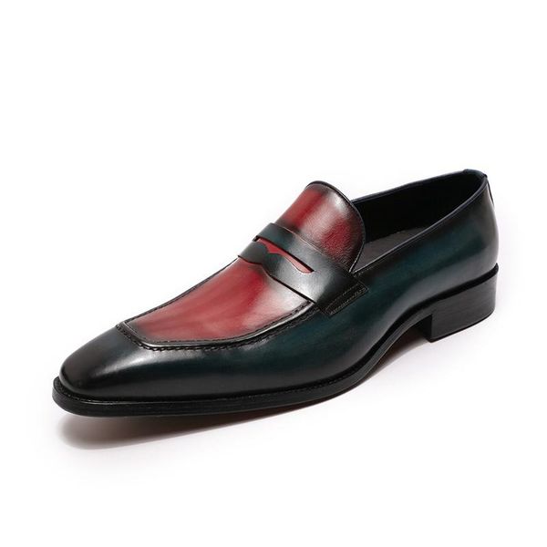 dress shoes large sizes mens penny loafers genuine calf leather blue red men italian design handmade slip on male wedding, Black
dress shoes large sizes mens penny loafers genuine calf leather blue red men italian design handmade slip on male wedding, Black