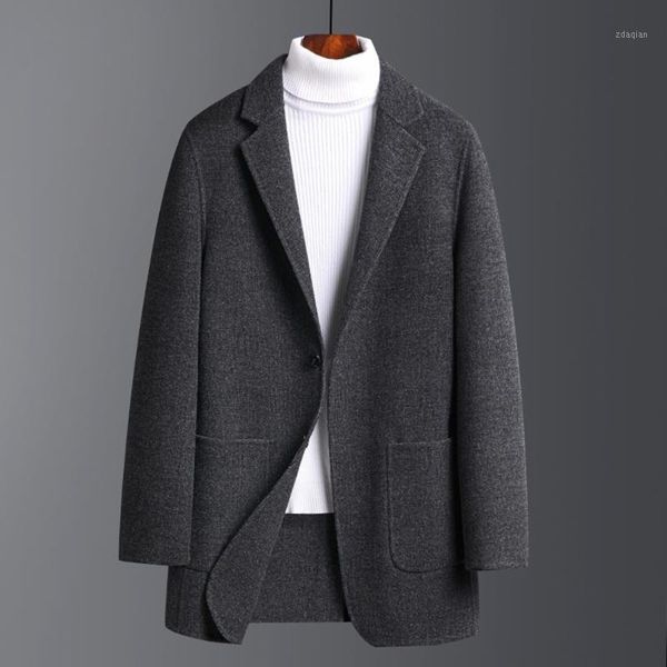 men's suits & blazers men blazer suit jacket fashion solid loose business warm coat male clothing windbreaker outwear, White;black
men's suits & blazers men blazer suit jacket fashion solid loose business warm coat male clothing windbreaker outwear, White;black